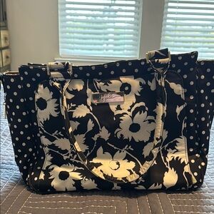 Ju-Ju-Be Black and White Floral Women's Bag